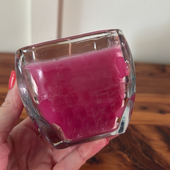 PartyLite Fruity Berry Faceted Glass Jar Candle - Picture 2 of 4